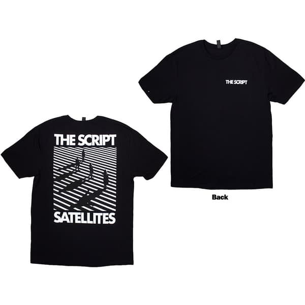 The Script Unisex T-Shirt: Satellites & Pocket Logo (Back Print) (X-Large)