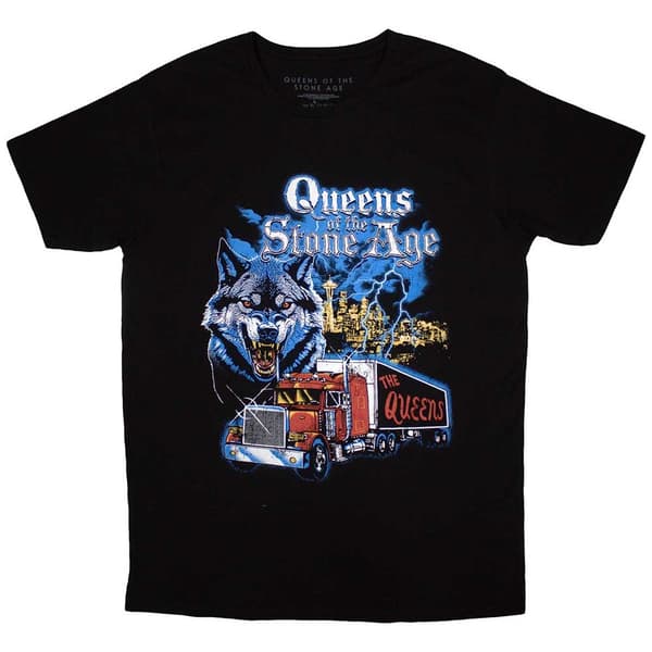 Queens Of The Stone Age Unisex T-Shirt: Wold Skyline (X-Large)