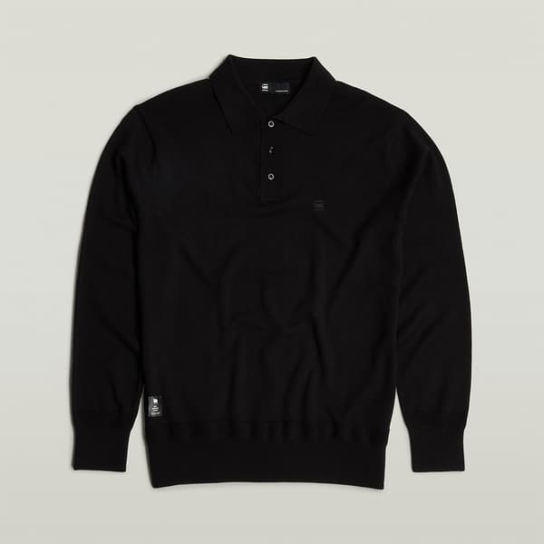 G-star Premium Core Dunda Pitkähihainen Polopaita Musta M Mies