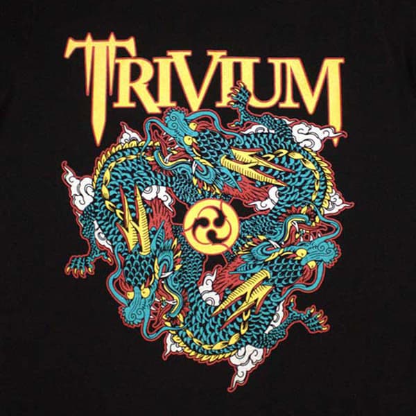 Trivium Dragon Circle Pit T Shirt