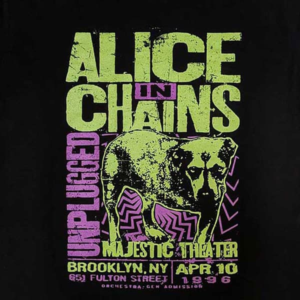 Alice In Chains Unplugged Dog T Shirt