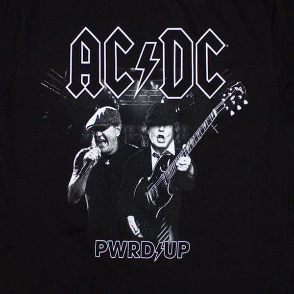 AC/DC PWRD UP B&W Photo EU Tour 24 T Shirt