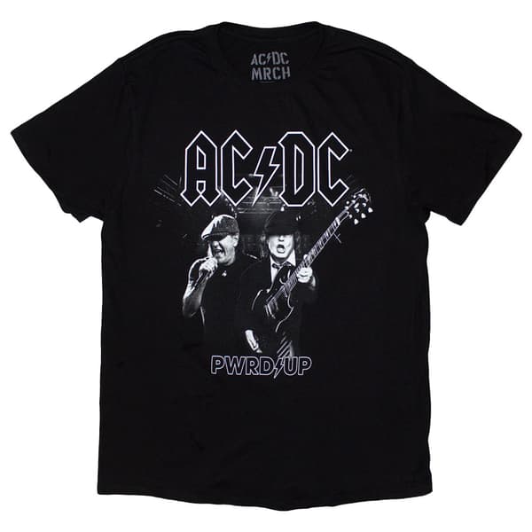 AC/DC PWRD UP B&W Photo EU Tour 24 T Shirt Black XL