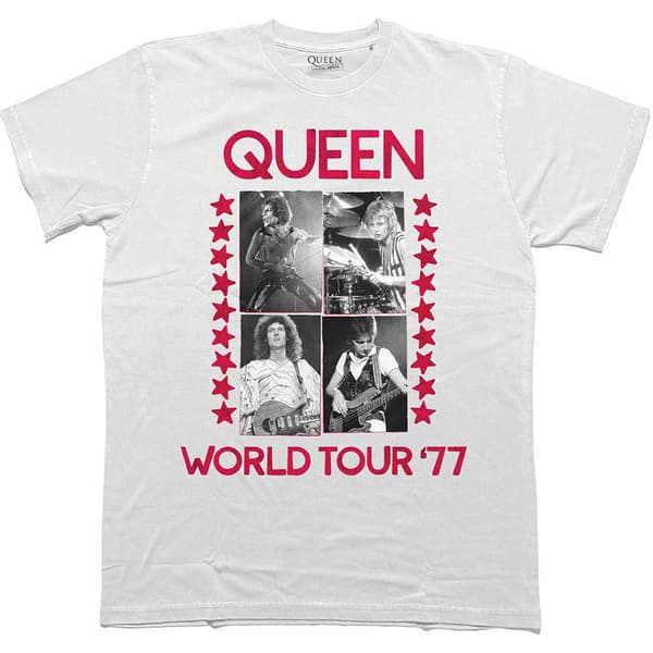 Queen World Tour 77 logo T Shirt