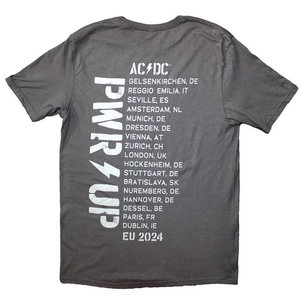 AC/DC Logo PWR UP EU Tour 24 T Shirt
