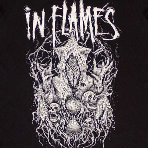 In Flames Buried in Time Band Logo T Shirt