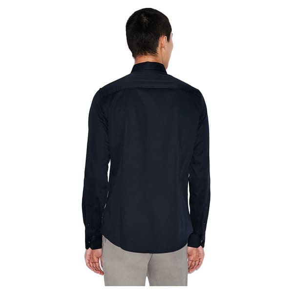 Armani Exchange 8nzcbd_zn10z Skjorte Med Lange ærmer Blå S Mand