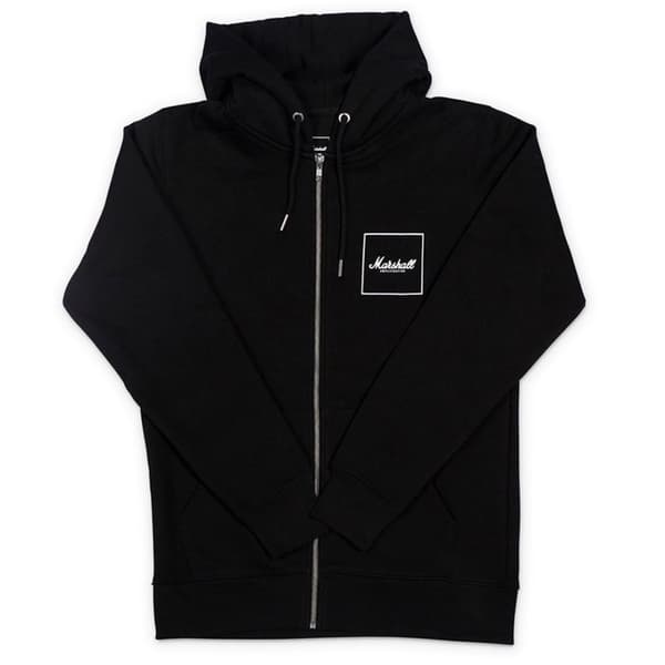 Marshall - Square Logo Hoodie Svart (Unisex - M)