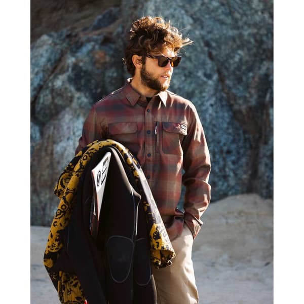 Salty Crew Fathom Tech Flannel Skjorte Med Lange ærmer M Mand