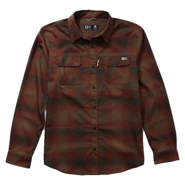 Salty Crew Fathom Tech Flannel Skjorte Med Lange ærmer M Mand