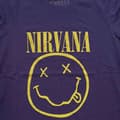 Miniatyrbild 2 av 3: Nirvana Yellow Grunge Face Skinny Fit T Shirt