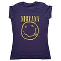 Miniatyrbild 1 av 2: Nirvana Yellow Grunge Face Skinny Fit T Shirt
