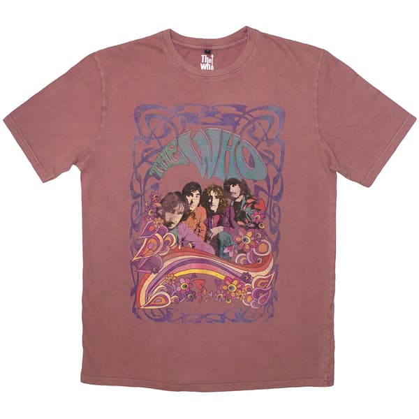 The Who Psych Floral Stone Wash T Shirt