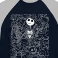 Miniatyrbild 2 av 3: The Nightmare Before Christmas Jack Crowd Raglan Long Sleeve T Shirt