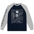 Miniatyrbild 1 av 3: The Nightmare Before Christmas Jack Crowd Raglan Long Sleeve T Shirt