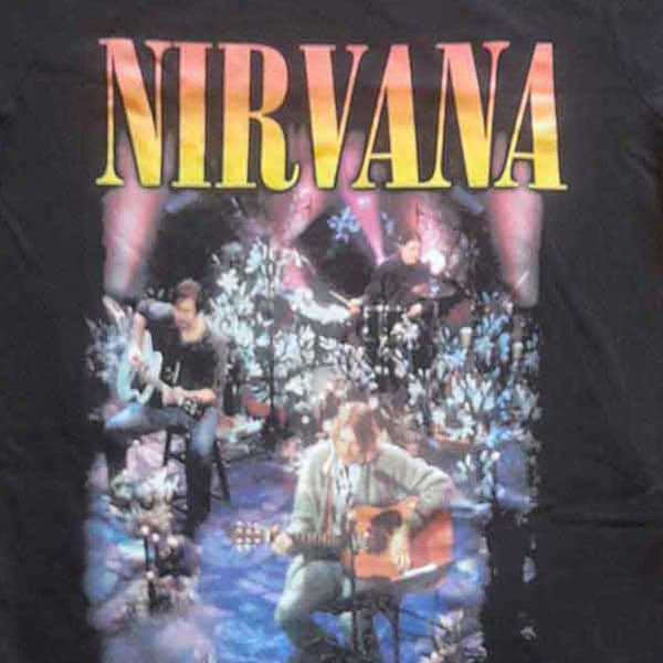 Nirvana Unplugged Photo Womens T Shirt