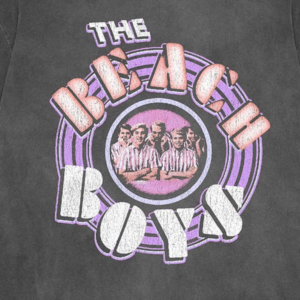 The Beach Boys Vintage Photo Stone Wash T Shirt