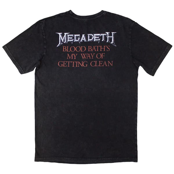 Megadeth Blood Bath Stone Wash T Shirt