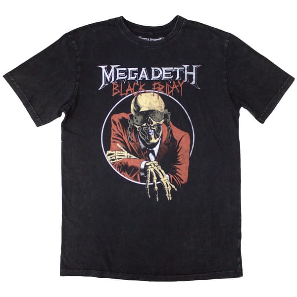 Megadeth Blood Bath Stone Wash T Shirt