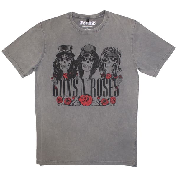Guns N' Roses Hell Group Stone Wash T Shirt