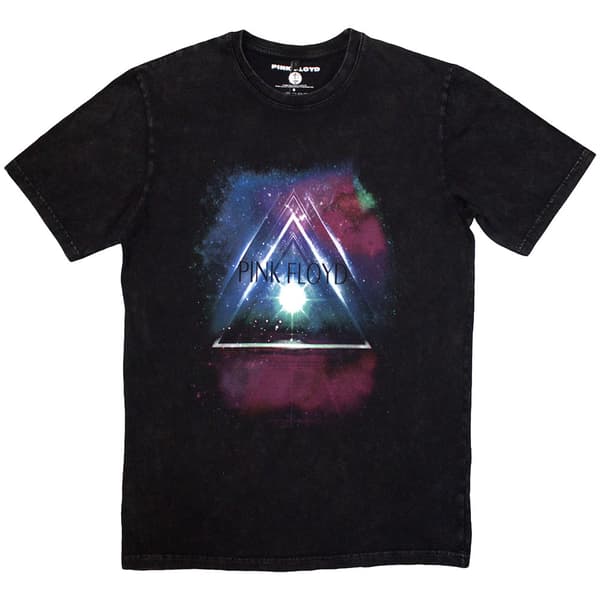 Pink Floyd Japan Poster Stone Wash T Shirt Charcoal XXL