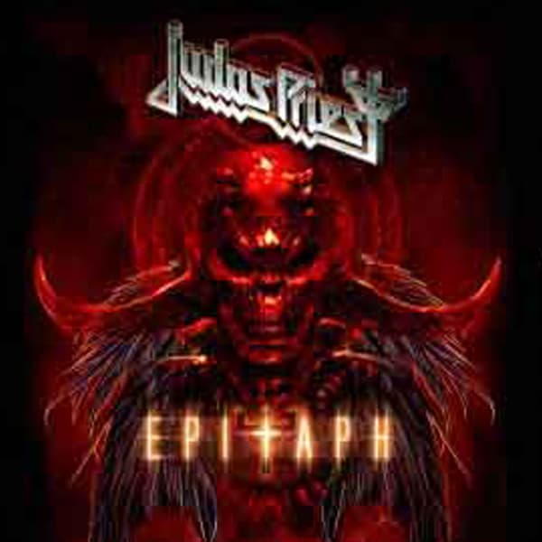 Judas Priest Epitaph Red Horns T Shirt