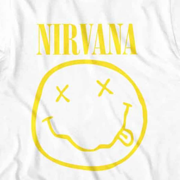 Nirvana Yellow Grunge Face T Shirt