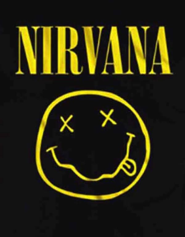 Nirvana Yellow Grunge Face T Shirt
