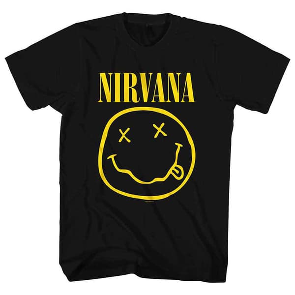 Nirvana Yellow Grunge Face T Shirt