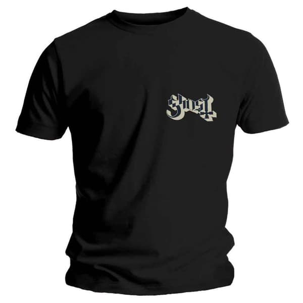 Ghost Pocket Band Logo T Shirt Black XL
