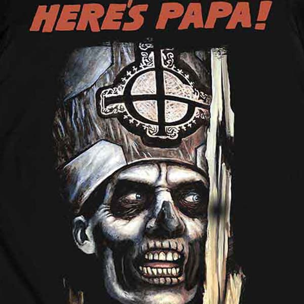 Ghost Heres Papa Band logo T Shirt
