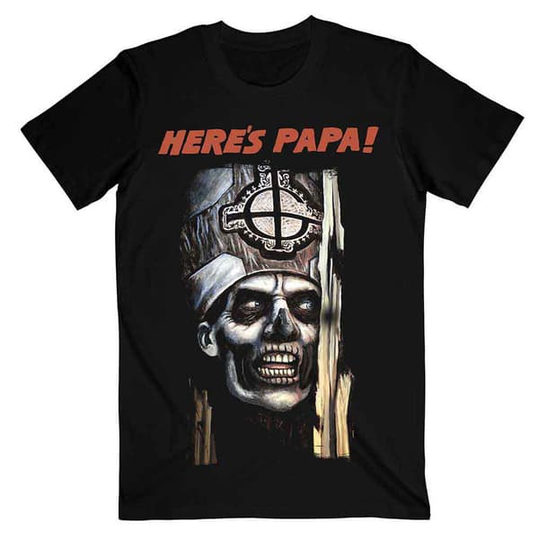 Ghost Heres Papa Band logo T Shirt