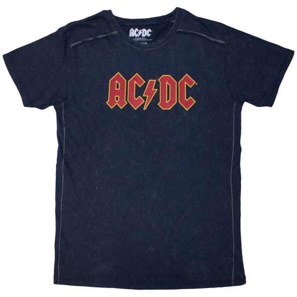 AC/DC Voltage Logo Dye Wash T Shirt