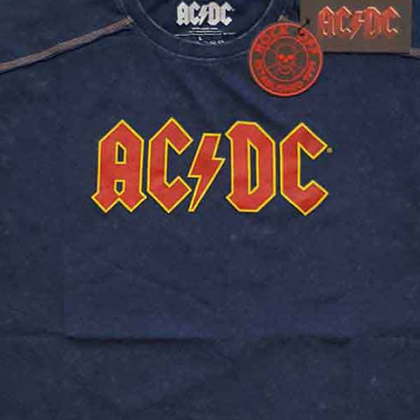AC/DC Voltage Logo Dye Wash T Shirt