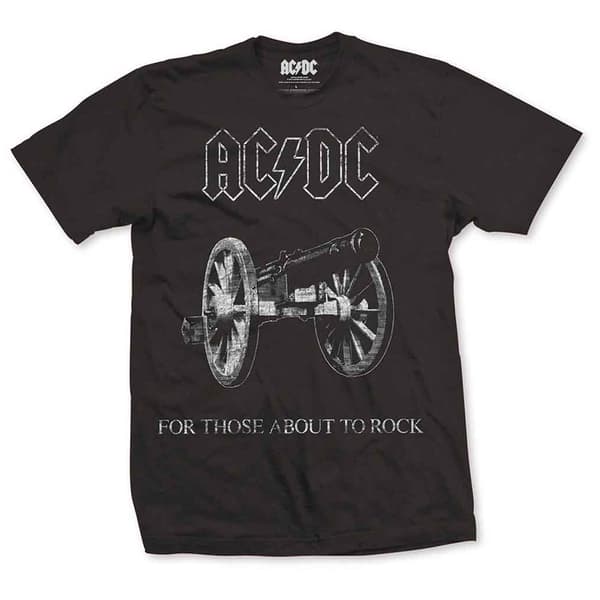 AC/DC About to Rock T Shirt Black XL