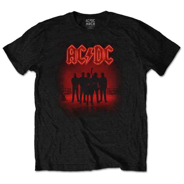 AC/DC PWR-UP Band Logo T Shirt Black L