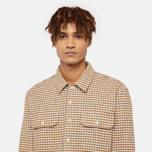 Dickies Frenchtown Skjorta Brun L Man