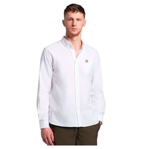 Lyle & Scott Oxford Skjorta Med Långa ärmar Vit XL Man