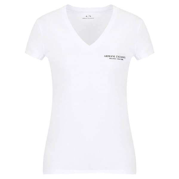 Armani Exchange 8nyt81_yjg3z T-shirt Med Korta ärmar Vit M Kvinna