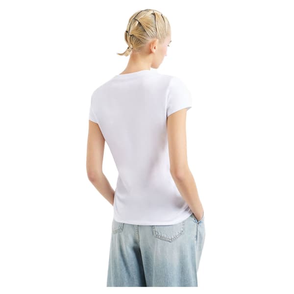 Armani Exchange 8nyt81_yjg3z T-shirt Med Korta ärmar Vit M Kvinna