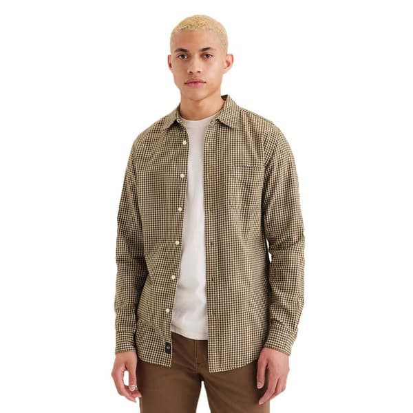 Dockers Original Slim Skjorta Med Långa ärmar Brun L Man