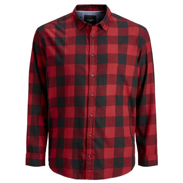 Jack & Jones Gingham Twill Pitkähihainen Paita Punainen 7XL Mies