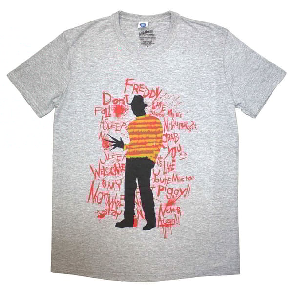 A Nightmare on Elm Street Freddy Scribble T Shirt