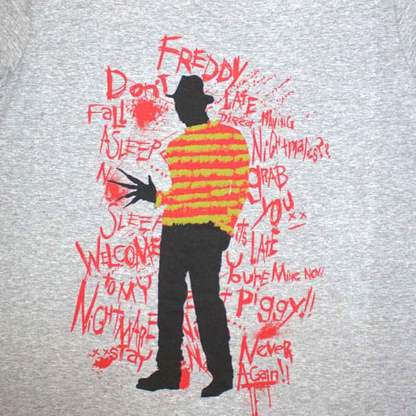 A Nightmare on Elm Street Freddy Scribble T Shirt