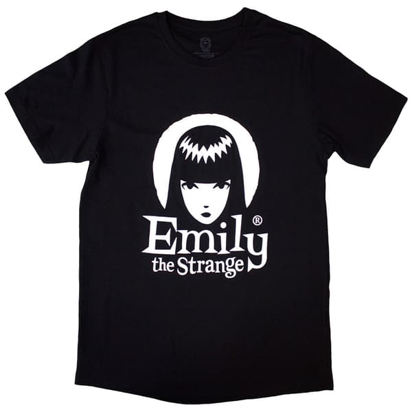 Emily The Strange Halo Logo T Shirt