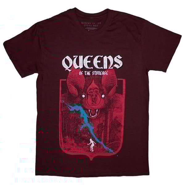 Queens Of The Stone Bat Band Logo T Shirt