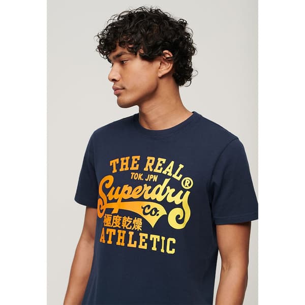 Superdry Reworked Classics Graphic T-shirt Med Korta ärmar Blå L Man