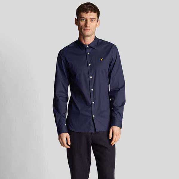 Lyle & Scott Lw1115vog Pitkähihainen Kauluspaita Sininen L Mies