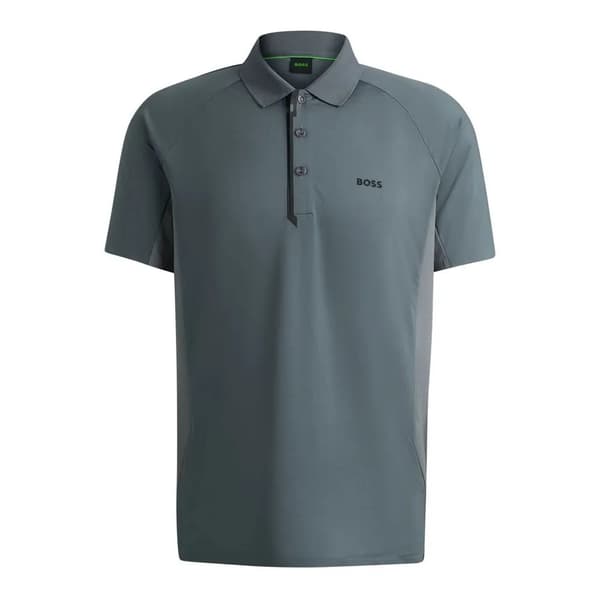 Boss Paddytech 10262069 Kortärmad Polotröja Grå M Man