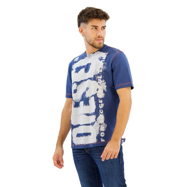 Diesel T Adjust Q4 T-shirt Med Korta ärmar Blå L Man